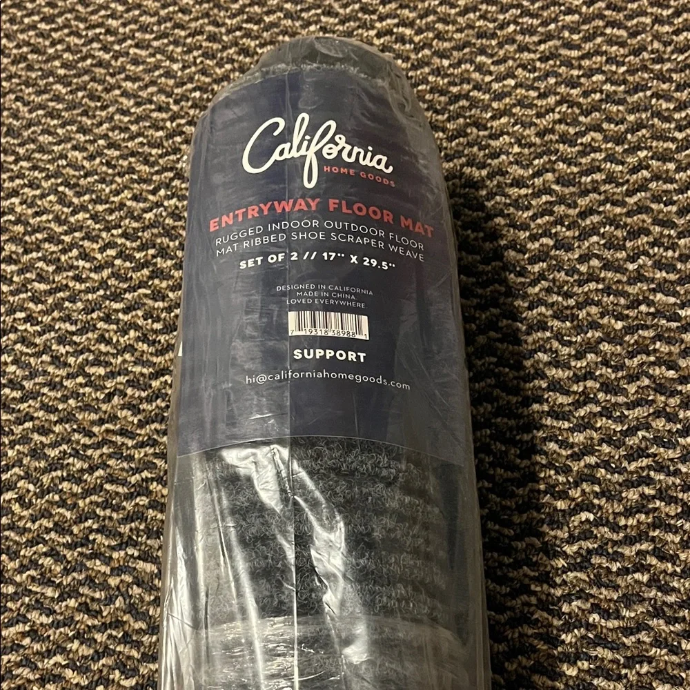 California Home Goods Entryway Floor Mat Set of 2 17”X29.5”